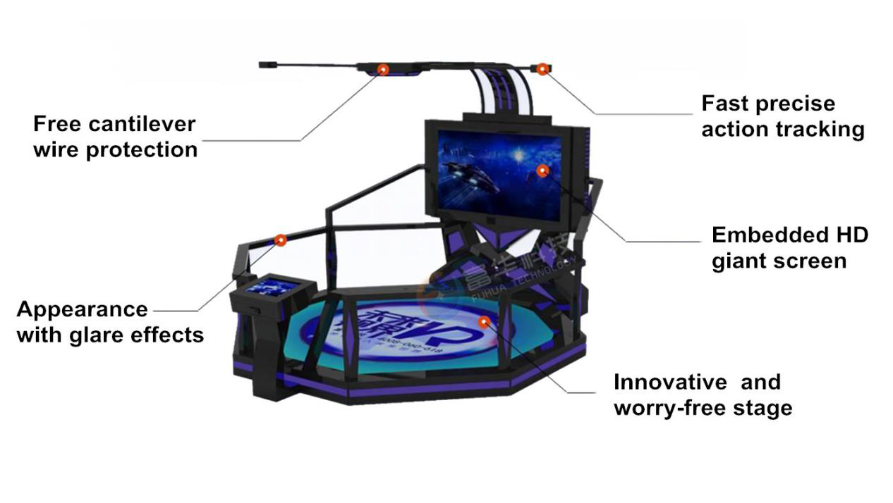 Fuhua arcade vr shooting engines for theme park-2