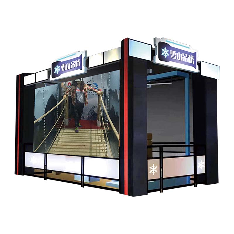 Sports & Entertainment VR Bridge Simulator Snow Mountain Suspension Bridge