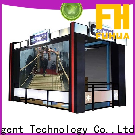 Interactive virtual reality bridge simulator Special design for theme parks