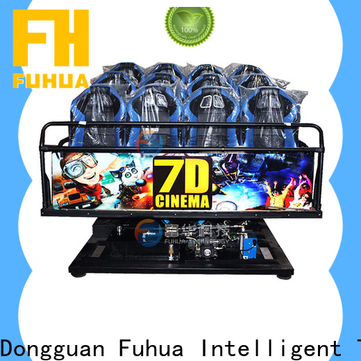 Fuhua high performance 7d simulator cinema stereo and seat for space & science center