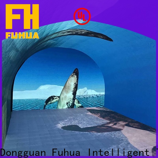 Fuhua floor curved projection screen for zoo