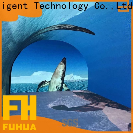 Fuhua floor led wall screen for sale for theme parks