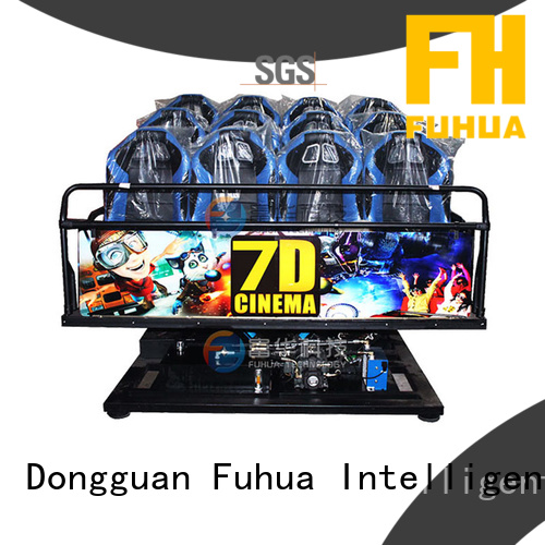 Fuhua Wireless 7d simulator cinema control system for museum