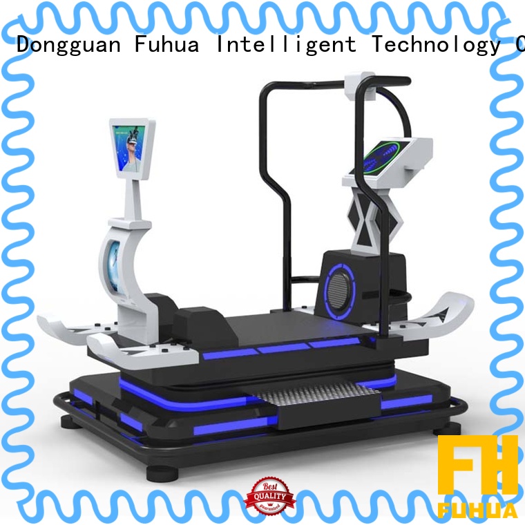 Fuhua skiing vr treadmill dynamic control for fitness game center