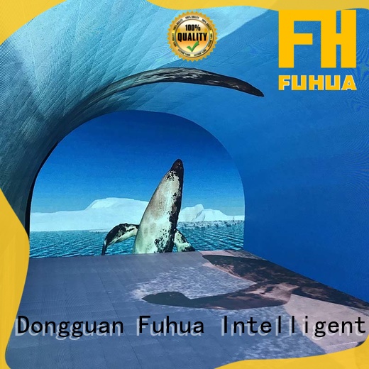 Fuhua screen curved projection screen for sale for theme parks