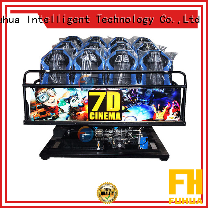 Fuhua high performance 7d simulator cinema stereo and seat for theme parks