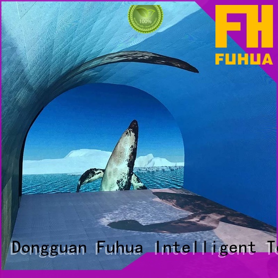 Fuhua Transparent led wall screen for kids for museum