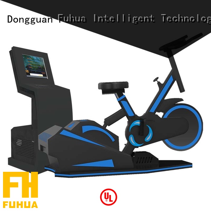 Fuhua cool vr bike dynamic control for fitness game center