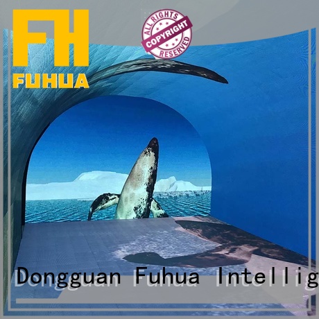 Fuhua high performance curved projection screen for aquariums